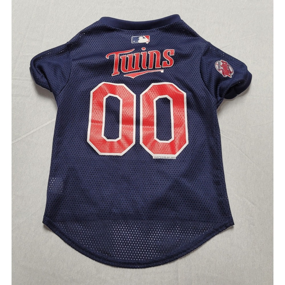 MLB Hunter Brand Pet Dog Jersey Clothing Minnesota Twins Size L